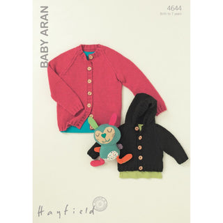 S4644 Cardigans for Little Ones in Hayfield Baby Aran