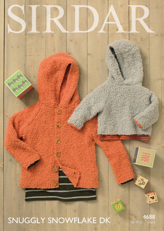 S4688 Cardigan and Sweater for Little Ones in Sirdar Snowflake DK