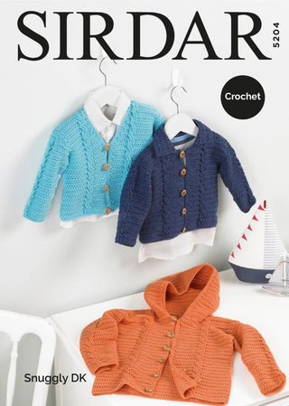 S5204 Boy's Cardigans in Sirdar Snuggly DK