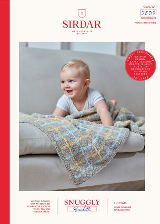 S5258 Blanket in Sirdar Snuggly Bouclette