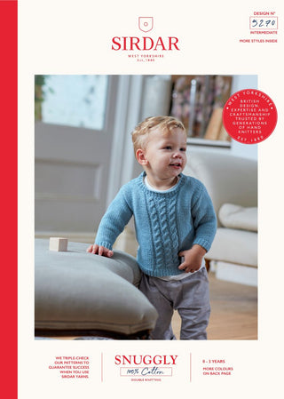 S5270 Boy's Sweater & Tank Top in Sirdar Snuggly 100% Cotton DK