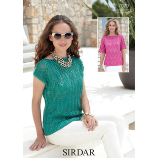 S7079 Tops for Women in Sirdar Cotton DK