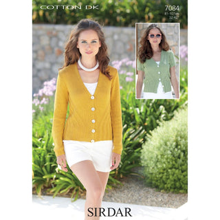 S7084 Cardigans for Women in Sirdar Cotton DK