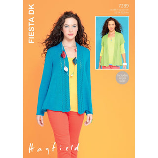 S7289 Jackets for Women in Hayfield Fiesta DK