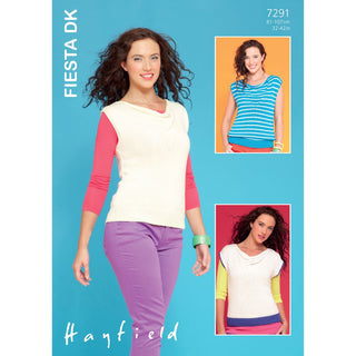 S7291 Vest for Women in Hayfield Fiesta DK