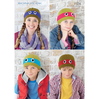 S7324 Hats for Children in Sirdar Bonus DK