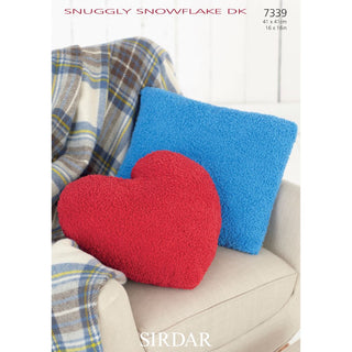 S7339 Cushion Covers in Sirdar Snuggly Snowflake DK