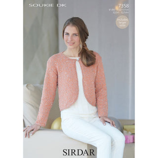 S7358 Bolero for Women in Sirdar Soukie DK