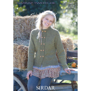S7481 Jacket for Women in Sirdar Harrap Tweed