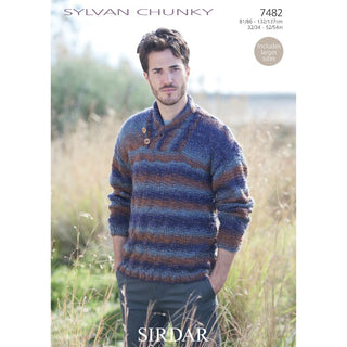 S7482 Sweater for Men Sirdar Sylvan Chunky