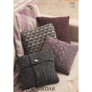 S7506 Cushion Covers in Sirdar Bouffle