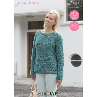 S7507 Sweater for Women in Sirdar Bouffle