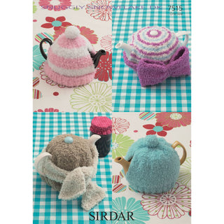S7515 Tea Cosie's in Sirdar Snuggly Snowflake DK
