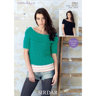 S7701 Tops for Women in Sirdar Ophelia