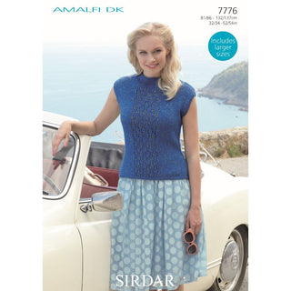 S7776 Top for Women in Sirdar Amalfi DK