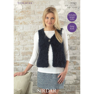 S7782 Gilet for Women in Sirdar Touch