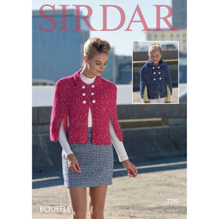 S7790 Capes for Women and Girls in Sirdar Bouffle