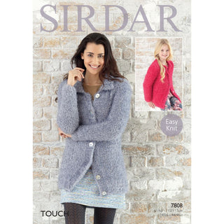 S7808 Cardigans for Women and Girls in Sirdar Touch