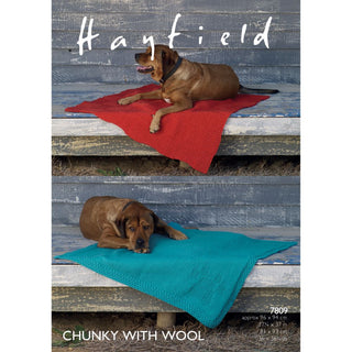 S7809 Blankets in Hayfield Chunky with Wool