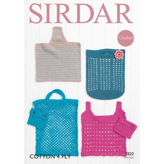 S7820 Bags in Sirdar Cotton 4 Ply