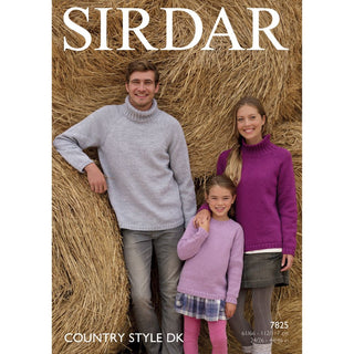 S7825 Sweater for Men, Women and Children in Sirdar Country Style DK