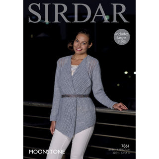 S7861 Jacket for Women in Sirdar MoonStone