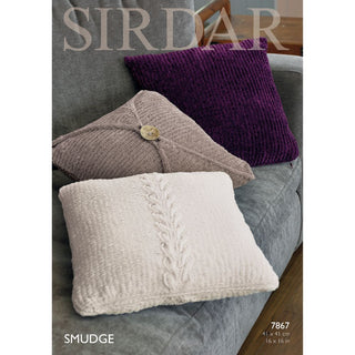 S7867 Cushion Covers in Sirdar Smudge