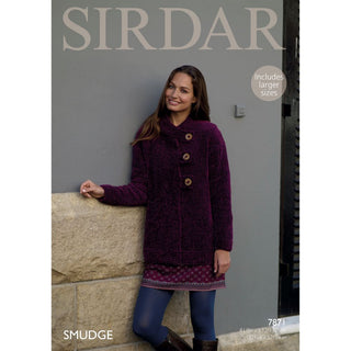S7871 Jacket for Women in Sirdar Smudge