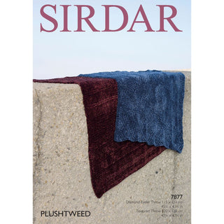 S7877 Throws in Sirdar PlushTweed