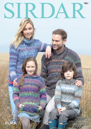 S7881 Jumpers for the entire family in Sirdar Aura