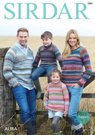 S7884 Jumpers for the entire family in Sirdar Aura