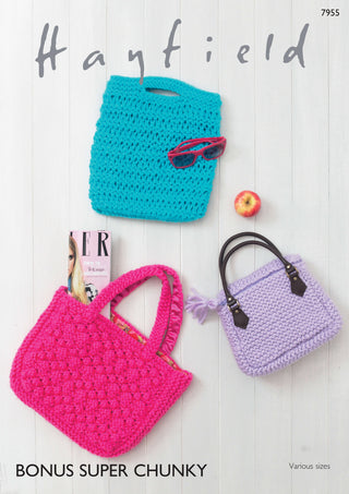 S7955 Bags in Hayfield Bonus Super Chunky