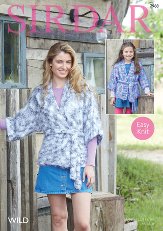 S7968 Kimono for Women and Children in Sirdar Wild
