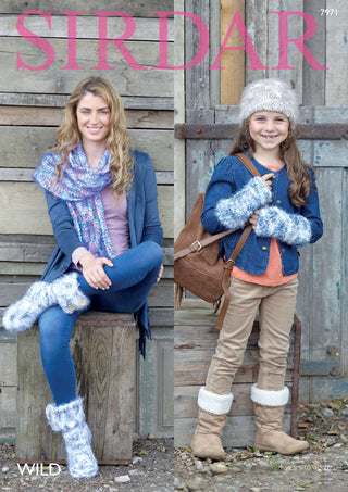 S7971 Accessories for Women and Children in Sirdar Wild