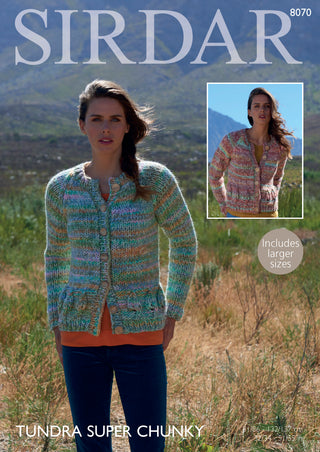 S8070 Cardigan for Women in Sirdar Tundra Super Chunky