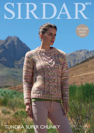 S8075 Jumper for Women in Sirdar Tundra Super Chunky