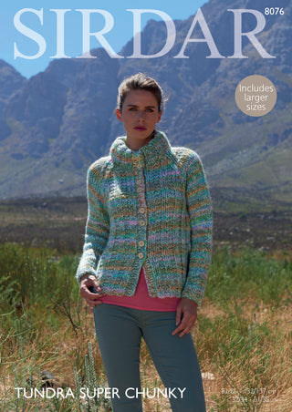 S8076 Jacket for Women in Sirdar Tundra Super Chunky