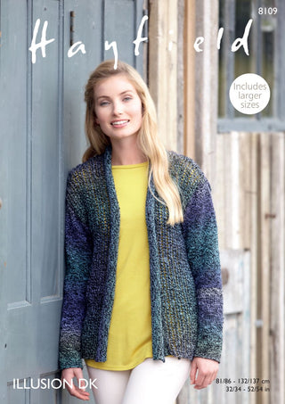 S8109 Jacket for Women in Hayfield Illusion DK