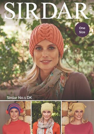 S8151 Hats in Sirdar No.1 DK