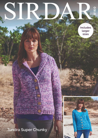 S8160 Cardigans in Sirdar Tundra Super Chunky