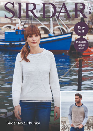 S8175 Men & Women's Sweater in Sirdar No.1 Chunky