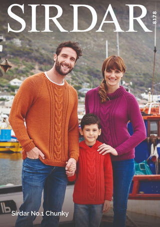 S8178 Sweaters in Sirdar No.1 Chunky