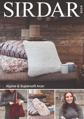 S8205 Accessories in Sirdar Alpine & Supersoft Aran