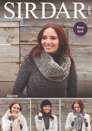 S8206 Lady's Accessories in Sirdar Alpine