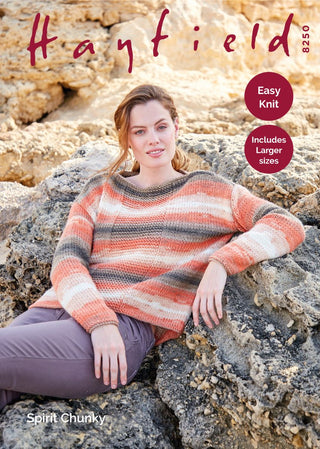 S8250 Woman's Sweater in Hayfield Spirit Chunky