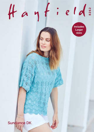 S8262 Woman's Top in Hayfield Sundance DK