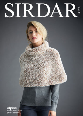 S8276 Shoulder Cape in Sirdar Alpine