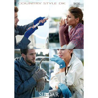 S9436 Gloves for Men and Women in Sirdar Country Style DK