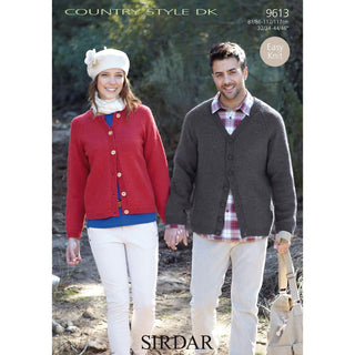 S9613 Cardigans for Men and Women in Sirdar Country Style DK