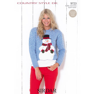 S9723 Christmas Sweater for Women in Sirdar Country Style DK
